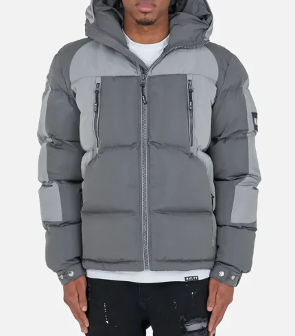 Nvlty Shadow Puffer Jacket Charcoal Grey Light Grey (1)