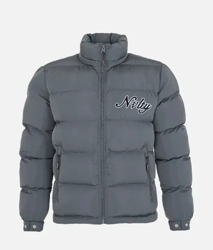 Nvlty Signature Puffer Jacket Charcoal Grey (2)