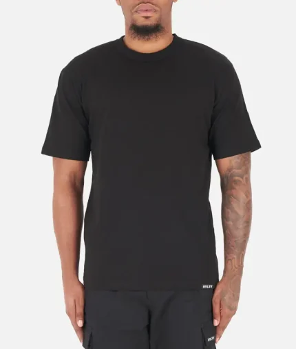 Nvlty Heavyweight Essential T Shirt Black (1)