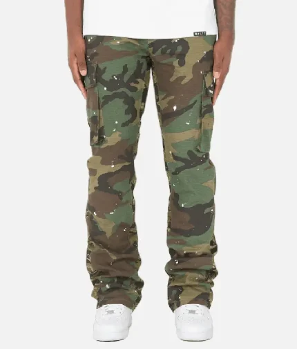 Nvlty Vintage Flare Cargos Camo Paint (2)